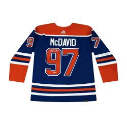 CONNOR MCDAVID AUTO OILERS JERSEY BLUE