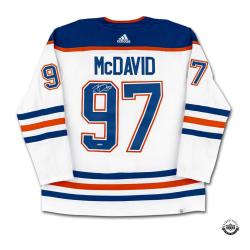 CONNOR MCDAVID AUTO OILERS WHITE JERSEY