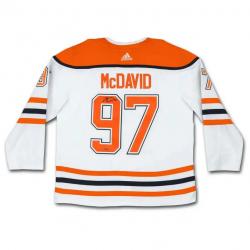 CONNOR MCDAVID AUTO OILERS WHITE RETRO JERSEY