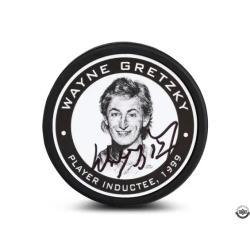 WAYNE GRETZKY AUTO HALL OF FAME PUCK