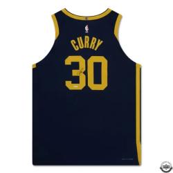 STEPHEN CURRY AUTO WARRIORS JERSEY STATEMENT NAVY