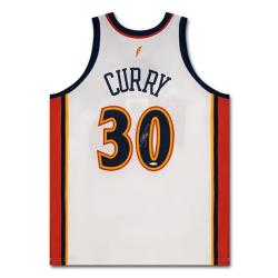 STEPHEN CURRY AUTO WARRIORS JERSEY 09-10 WHITE