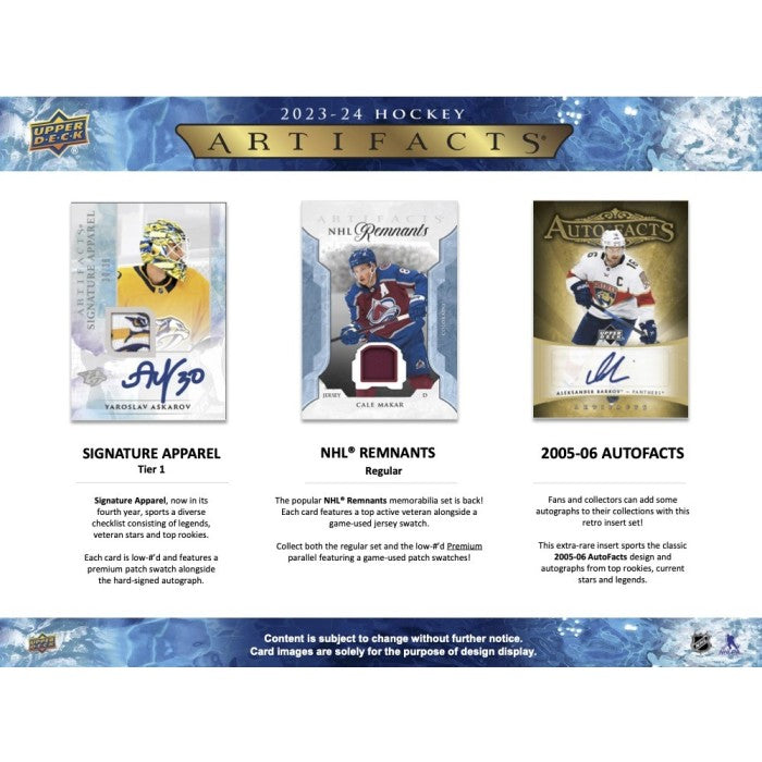 2023-24 UPPER DECK ARTIFACTS HOCKEY HOBBY BOX