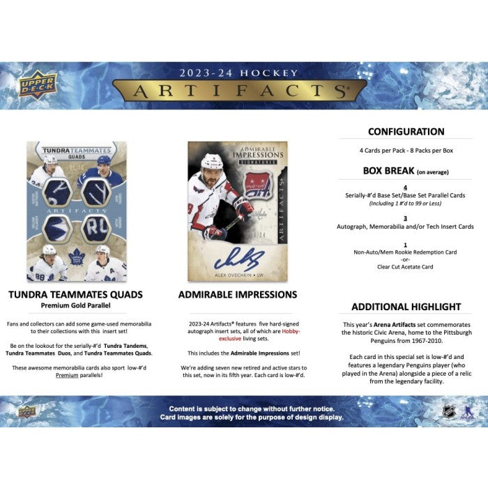 2023-24 UPPER DECK ARTIFACTS HOCKEY HOBBY BOX