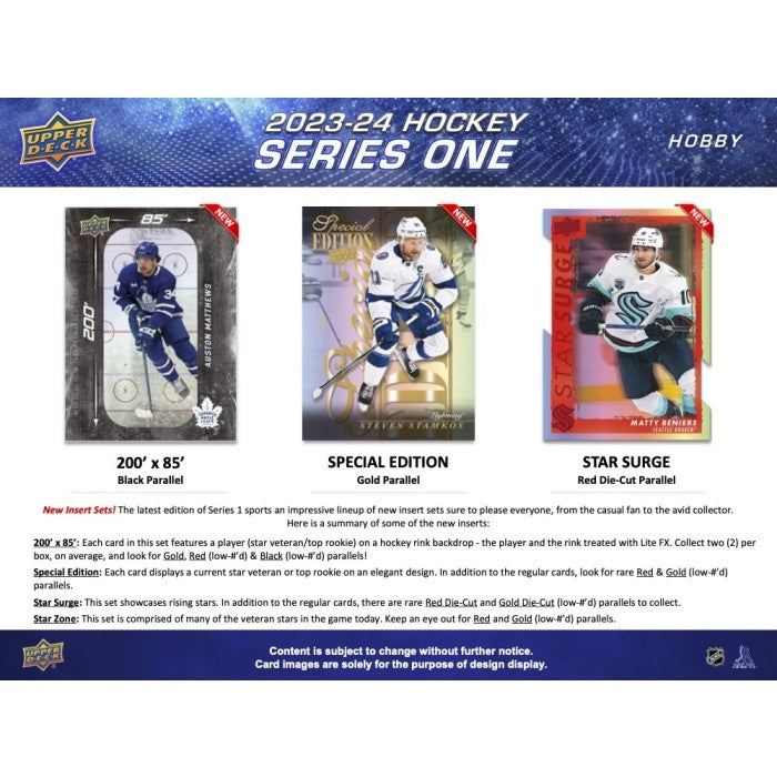 2023-24 UPPER DECK SERIES 1 HOCKEY HOBBY BOX