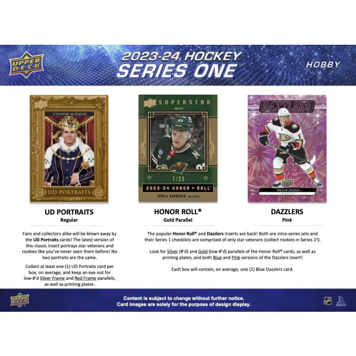 2023-24 UPPER DECK SERIES 1 HOCKEY HOBBY BOX