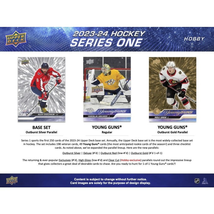 2023-24 UPPER DECK SERIES 1 HOCKEY HOBBY BOX