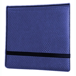 12 POCKET 3X4 DRAGON HIDE BINDER BLUE