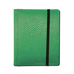 4 POCKET DRAGON HIDE TEXTURED BINDER GREEN