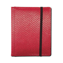 4 POCKET DRAGON HIDE TEXTURED BINDER RED