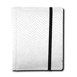 4 POCKET DRAGON HIDE TEXTURED BINDER WHITE