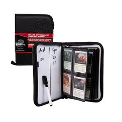 4 POCKET MONSTER BINDER BLACK DELUXE (ZIPPERBOUND)