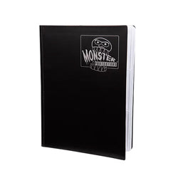 9 POCKET MONSTER BINDER BLACK W/ WHITE PAGES