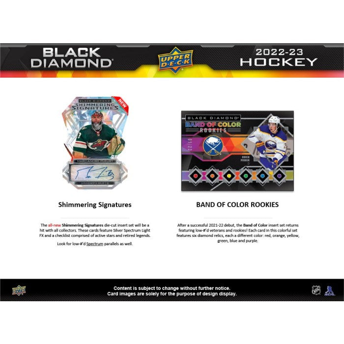 2022-23 UPPER DECK BLACK DIAMOND HOCKEY HOBBY BOX