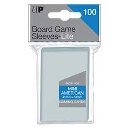 BOARD GAME CARD SLEEVES LIGHT MINI AMERICAN