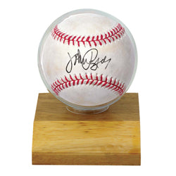 BASEBALL BALL HOLDER WOOD LIGHT BASE