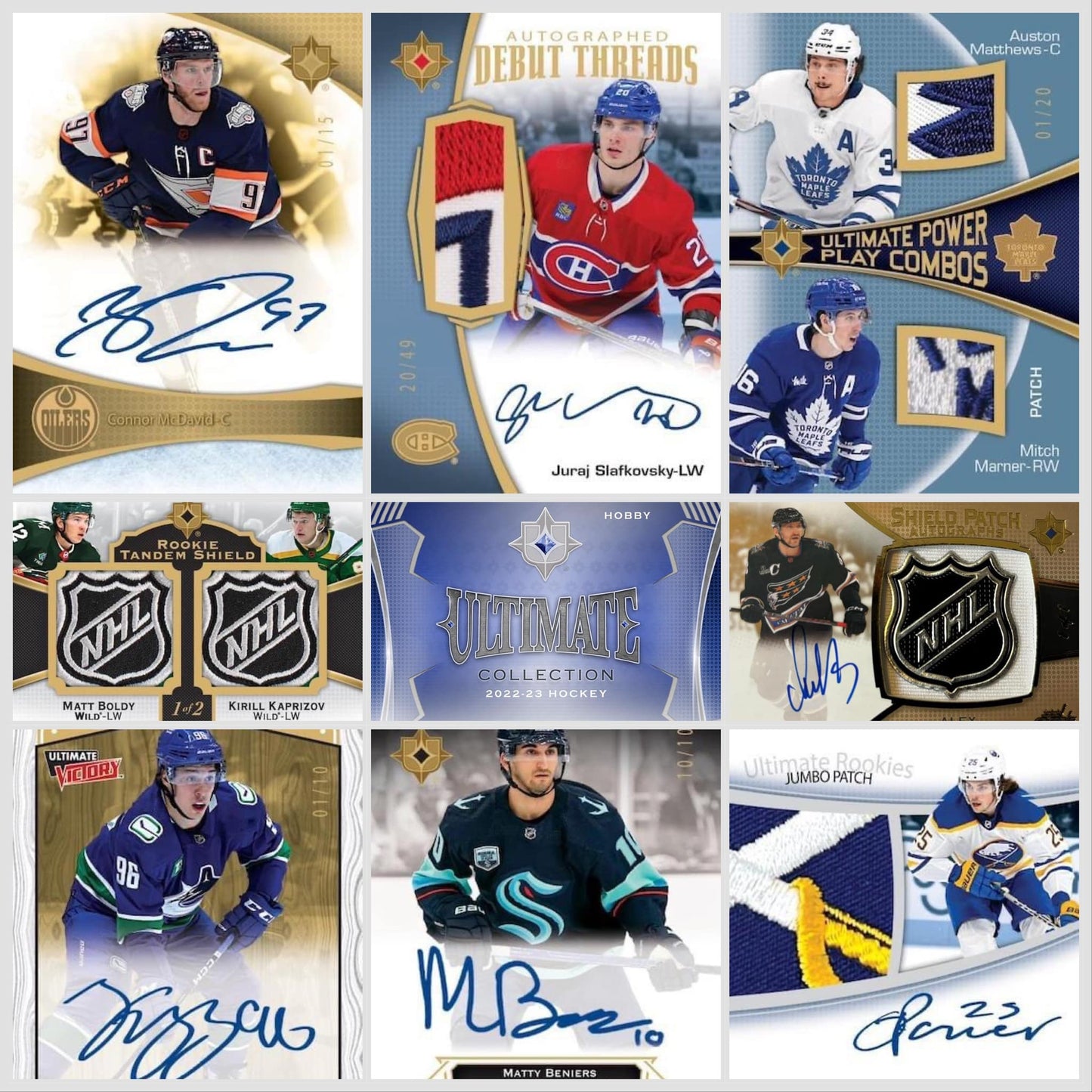 2022-23 UPPER DECK ULTIMATE COLLECTION HOCKEY HOBBY BOX