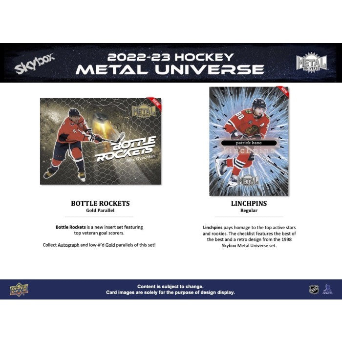 2022-23 UPPER DECK SKYBOX METAL UNIVERSE HOCKEY HOBBY BOX