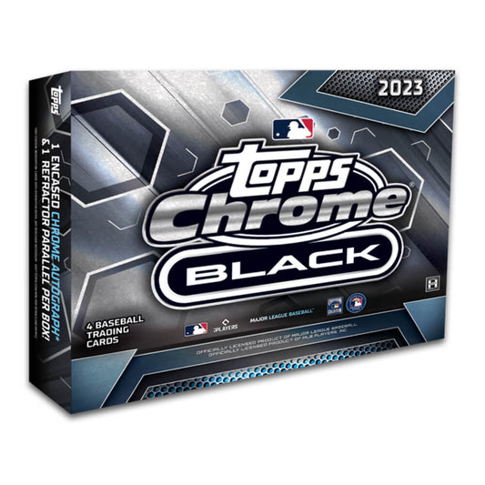 2023 TOPPS CHROME BLACK BASEBALL HOBBY BOX