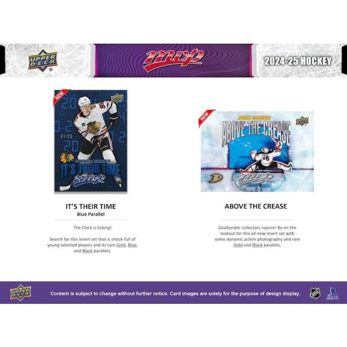 2024-25 UPPER DECK MVP HOCKEY HOBBY BOX