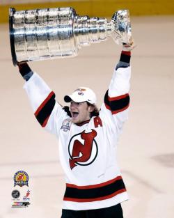 PATRICK ELIAS HOLDING STANLEY CUP 8X10 PHOTO