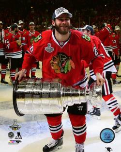 BRANDON SAAD HOLDING STANLEY CUP 2015 8X10 PHOTO