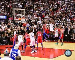 KAWHI LEONARD WINNING SHOT 16X20 PHOTO TORONTO RAPTORS