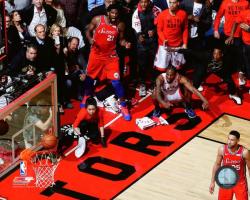 KAWHI LEONARD WINNING SHOT 16X20 PHOTO TORONTO RAPTORS