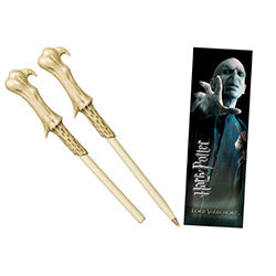 HARRY POTTER WAND PEN & BOOKMARK VOLDEMORT