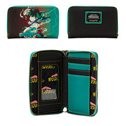 LOUNGEFLY MY HERO ACADEMIA DEKU ZIP WALLET