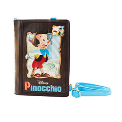 LOUNGEFLY DISNEY PINOCCHIO BOOK CROSSBODY BAG