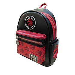 LOUNGEFLY NBA TORONTO RAPTORS BACKPACK RED/BLACK