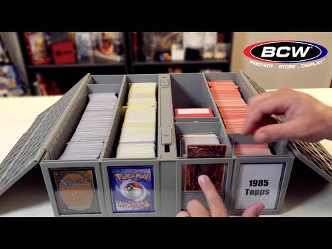 3,200ct COLLECTIBLE PLASTIC CARD BIN GRAY