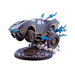 BATMAN DESIGNER SERIES BATMOBILE STATUE 11" **BLUE**